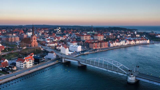 Sønderborg set fra vandsiden.